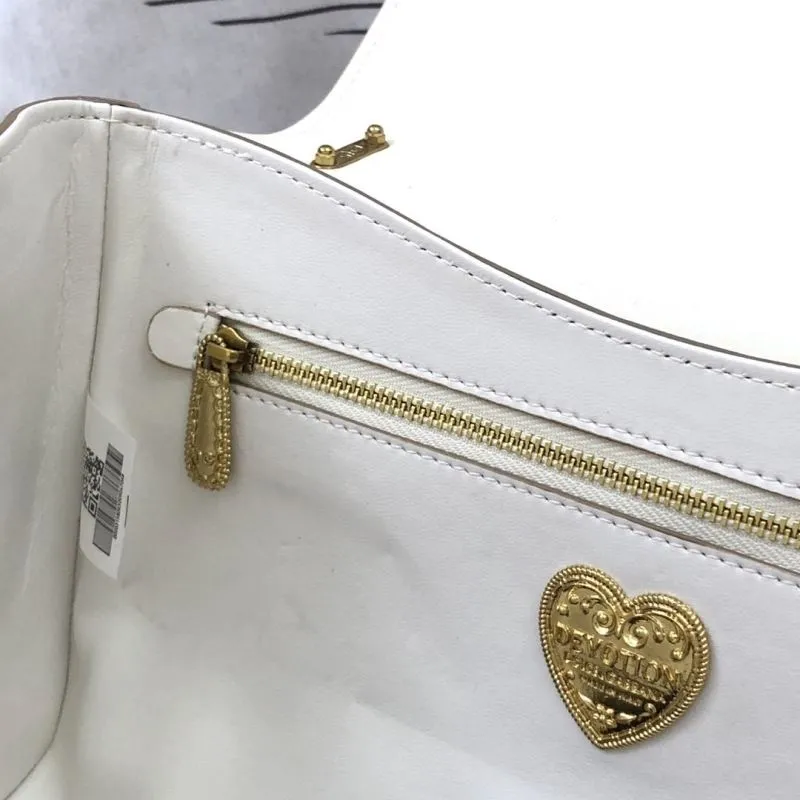 D&G White Leather Satchel Bag 320 - Image 9