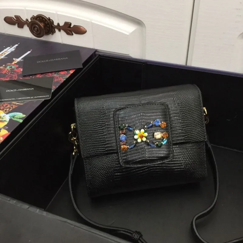 Dolce Gabbana Black Crossbody Bag 322