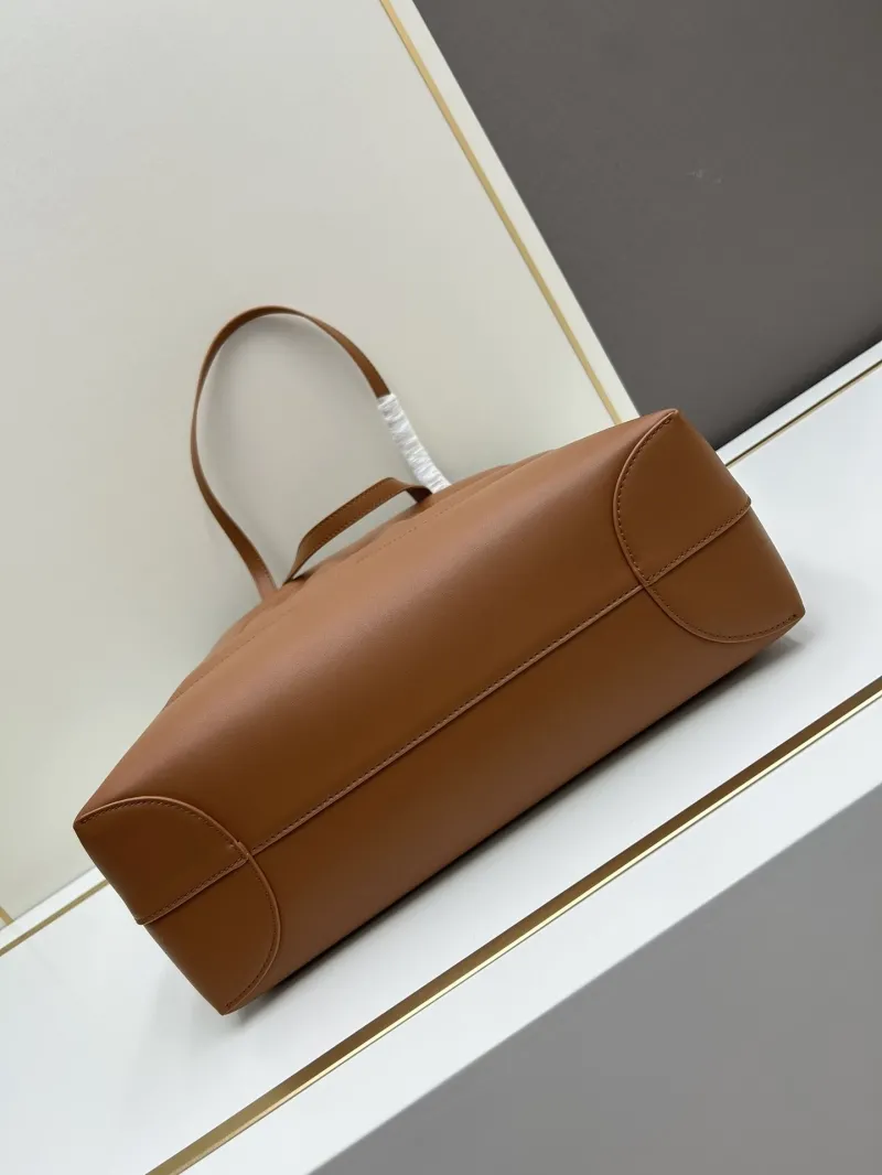 DG Brown Leather Tote Bag 6650 - Image 4