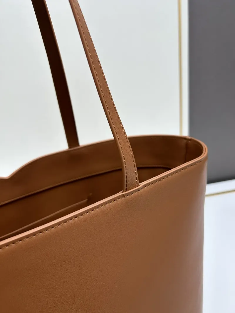 DG Brown Leather Tote Bag 6650 - Image 5