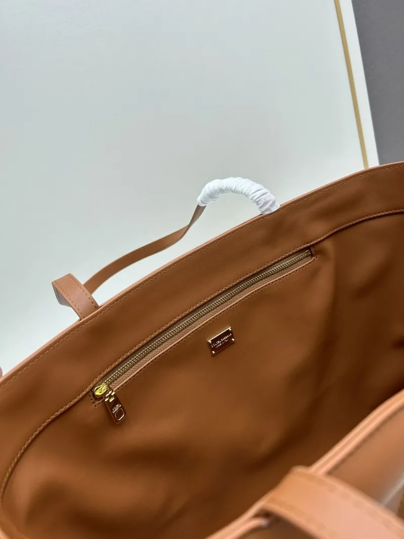 DG Brown Leather Tote Bag 6650 - Image 7