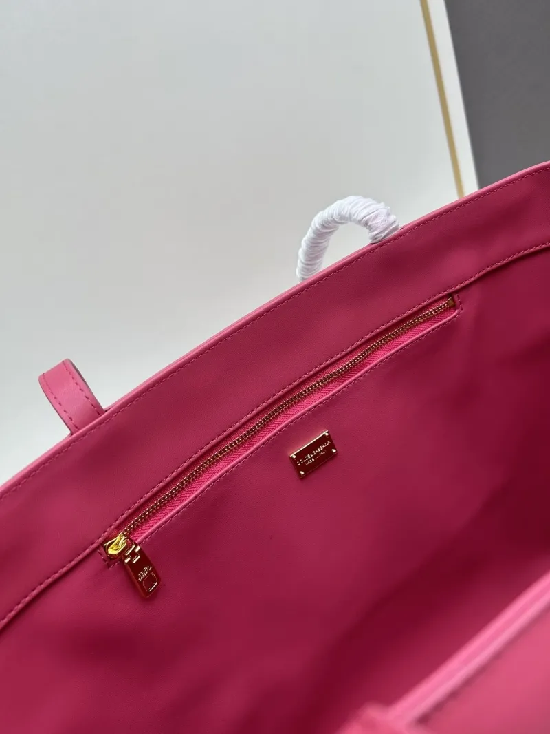 D&G Fuchsia Leather Tote Bag 6650 - Image 8