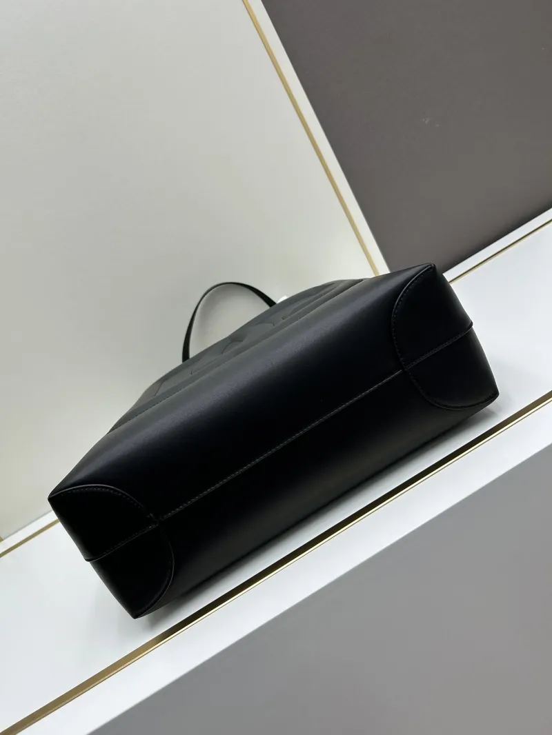 DG Black Leather Tote Bag 6650 - Image 5