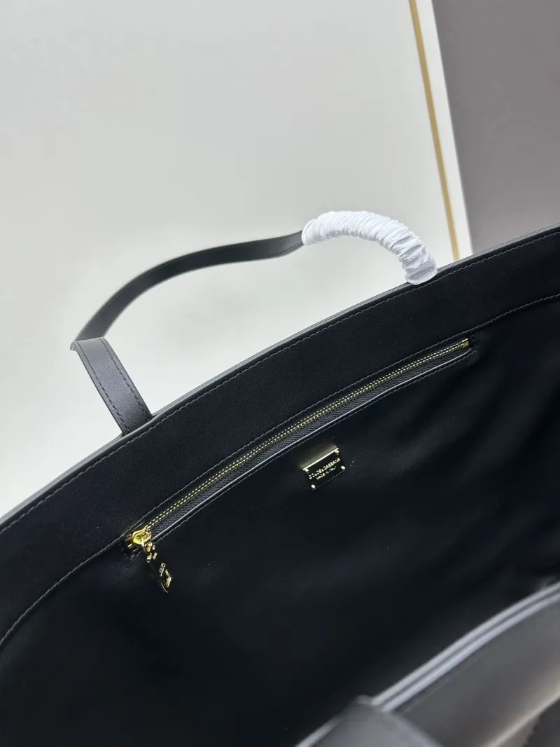 DG Black Leather Tote Bag 6650 - Image 8