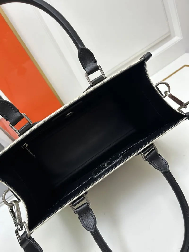 D&G Beige Black Canvas Tote Bag - Image 8