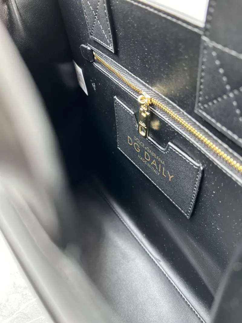 Dolce & Gabbana Black Leather Tote Bag - Image 9