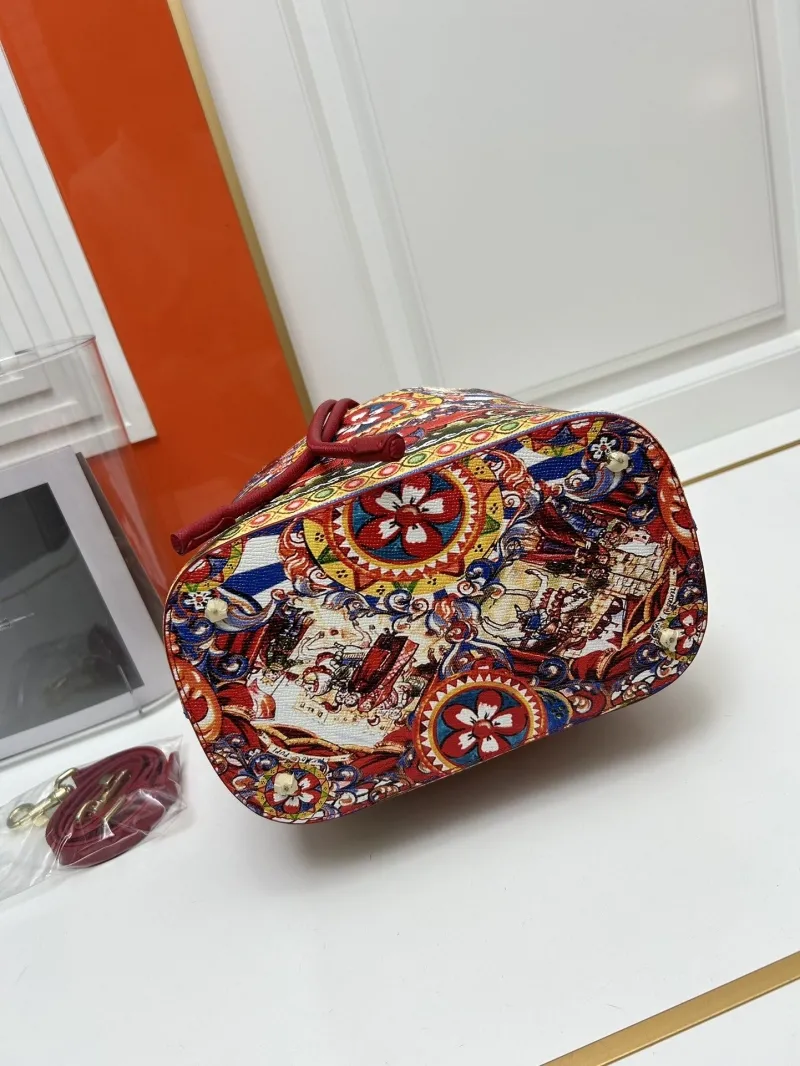 D&G Multicolor Pattern Bucket Bag - Image 7
