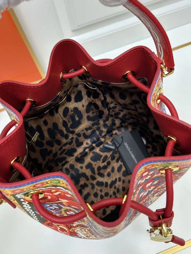 D&G Multicolor Pattern Bucket Bag - Image 8