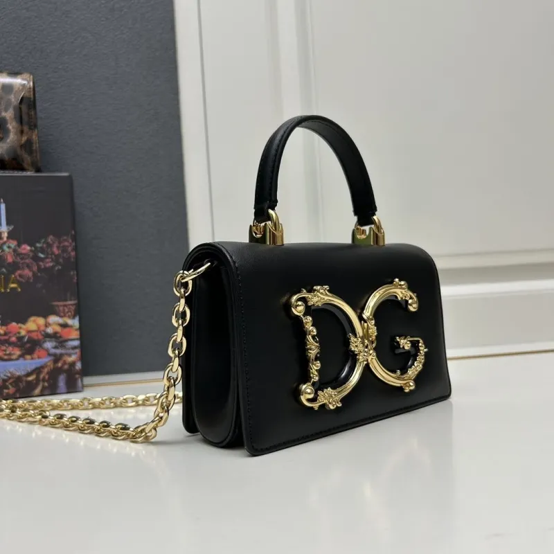 Dolce Gabbana Black Mini Top Handle Crossbody Bag - Image 3