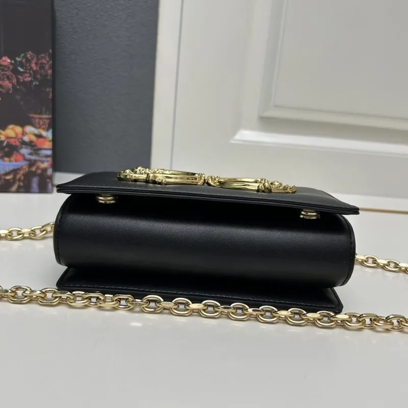 Dolce Gabbana Black Mini Top Handle Crossbody Bag - Image 7