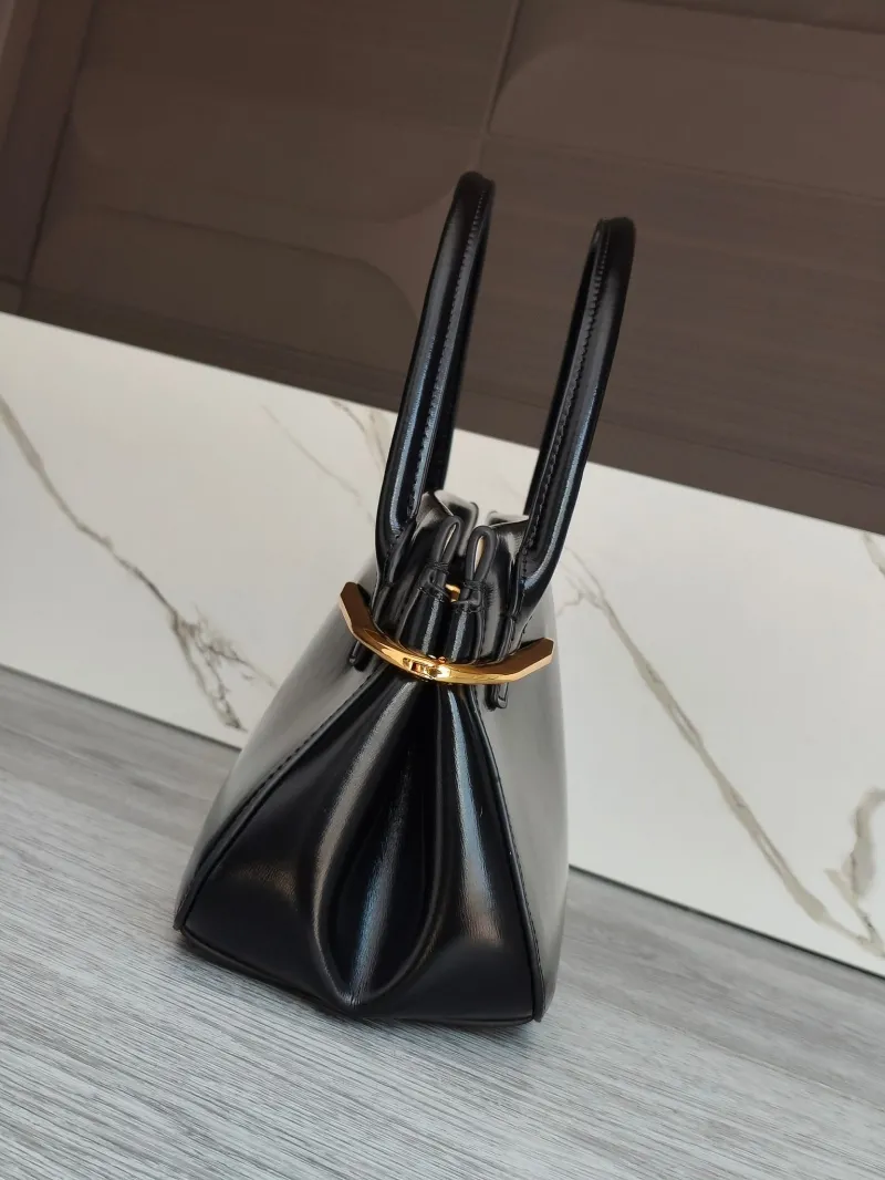 Givenchy Black Leather Top Handle Handbag - Image 3