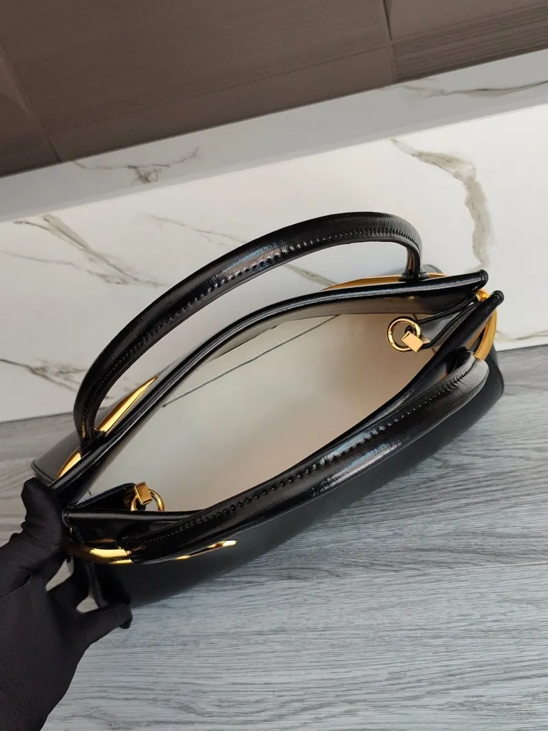 Givenchy Black Leather Top Handle Handbag - Image 5