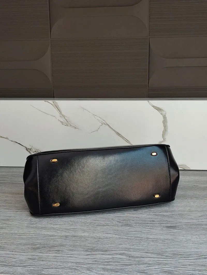 Givenchy Black Leather Top Handle Handbag - Image 6