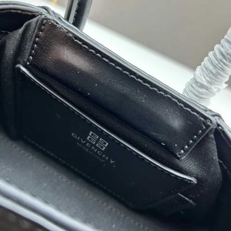 Givenchy Black Leather Crossbody Handbag - Image 8