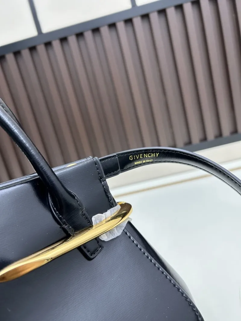 Givenchy Black Leather Top Handle Handbag - Image 6
