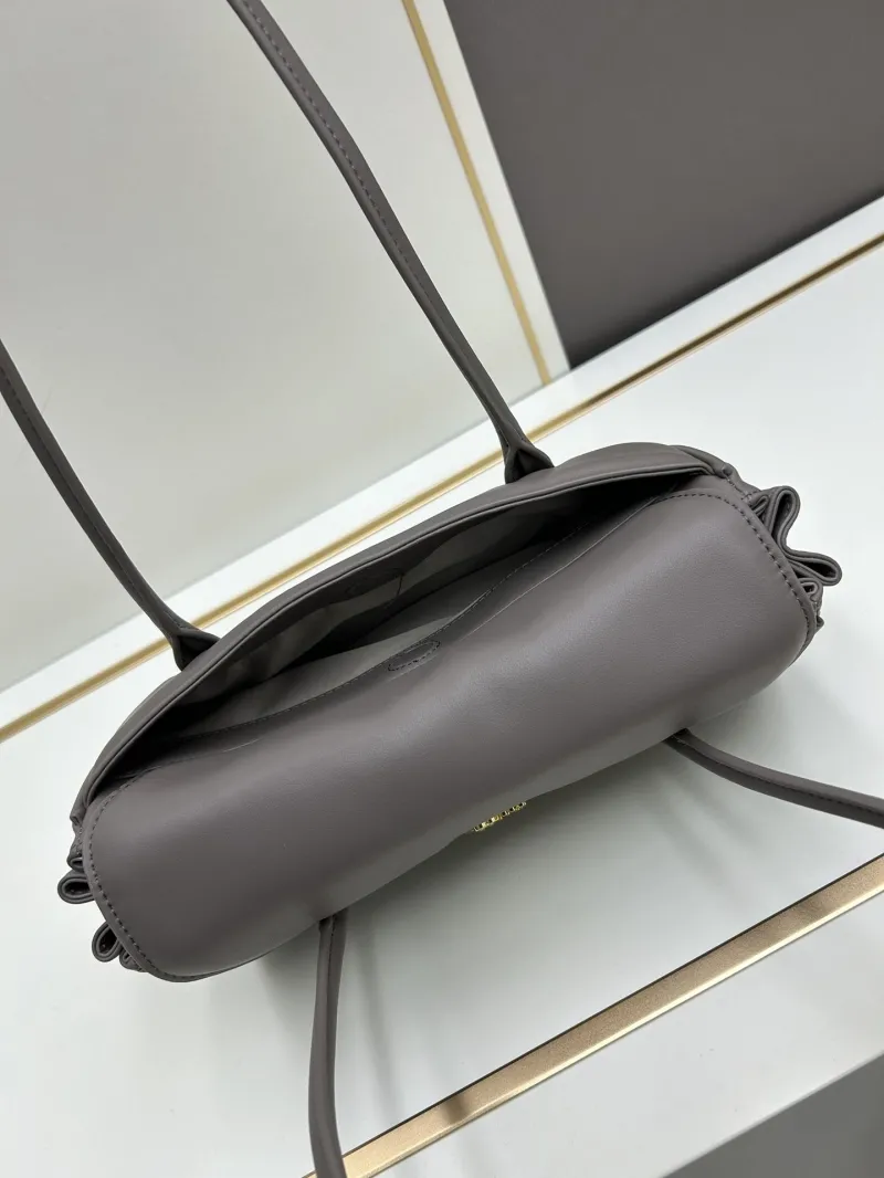 Miu Miu Gray Leather Shoulder Bag 07034 28cm - Image 6