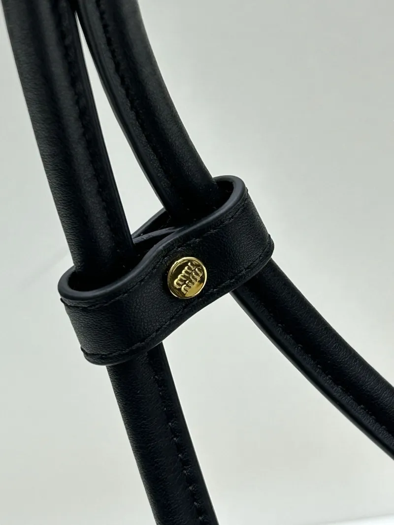Miu Miu Black Leather Shoulder Bag 07034 - Image 6