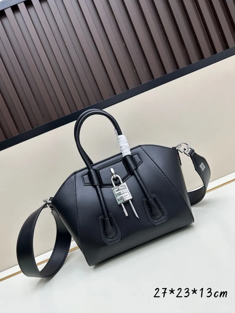 Givenchy Black Leather Shoulder Handbag
