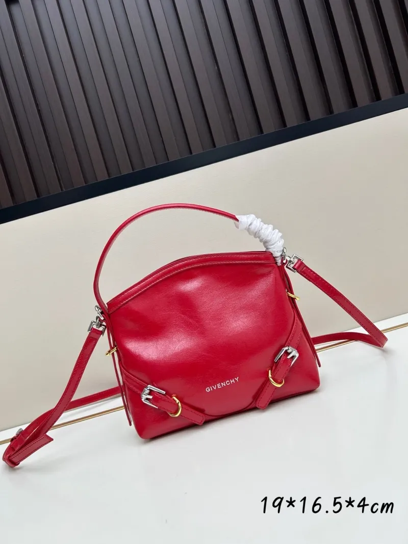 Givenchy Red Leather Handle Crossbody Bag