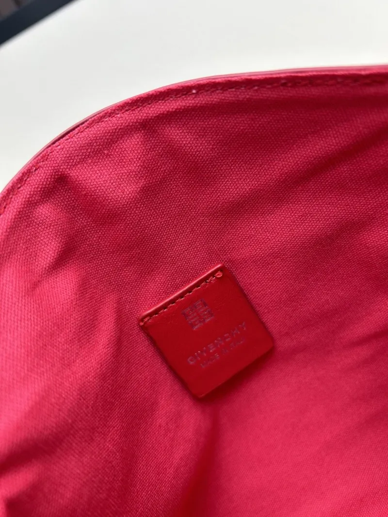 Givenchy Red Leather Handle Crossbody Bag - Image 8