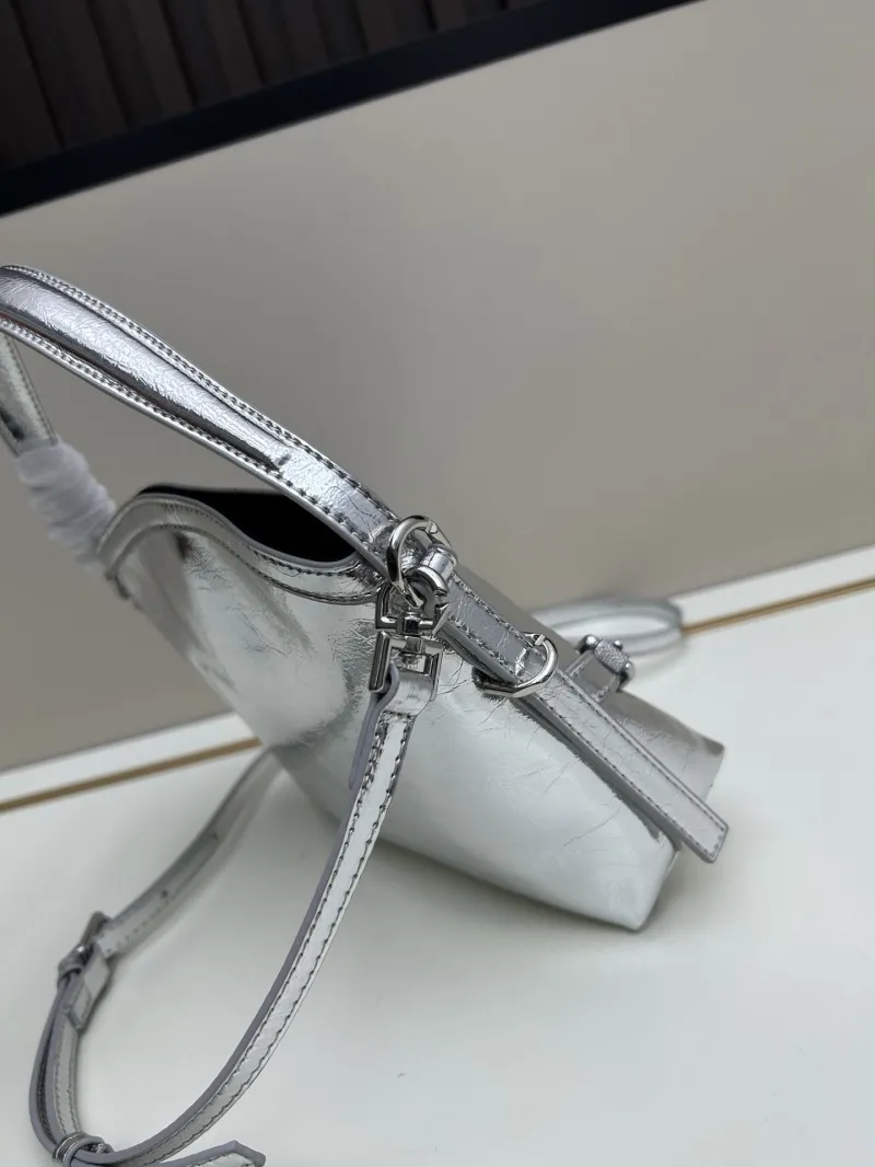 Alternative view of Givenchy Metallic Silver Top Handle Crossbody Bag