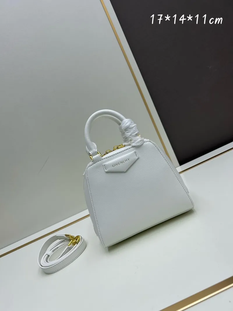 Givenchy White Mini Leather Handbag With Strap