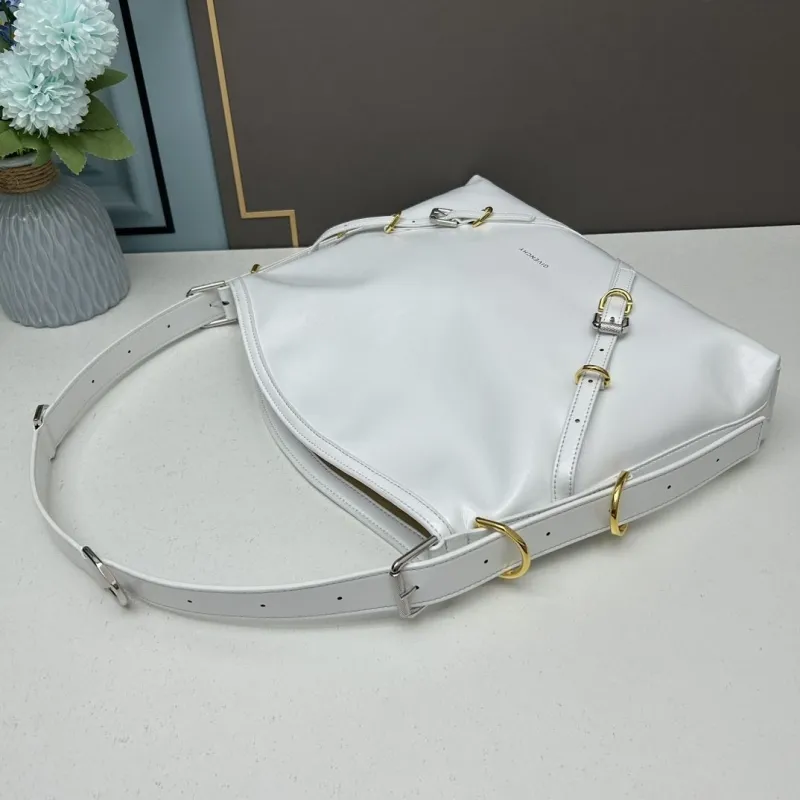 Givenchy White Leather Shoulder Bag 45 - Image 4