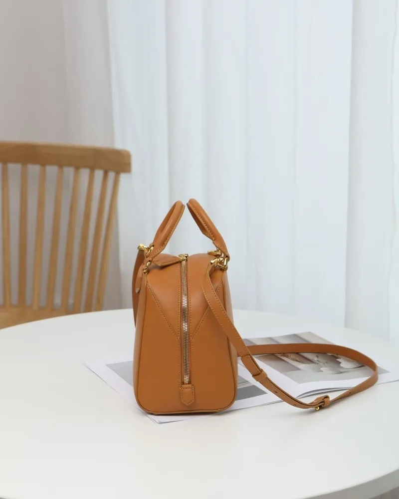 Givenchy Tan Leather Top Handle Crossbody Bag - Image 3