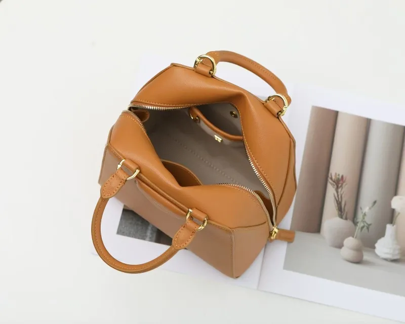 Givenchy Tan Leather Top Handle Crossbody Bag - Image 9