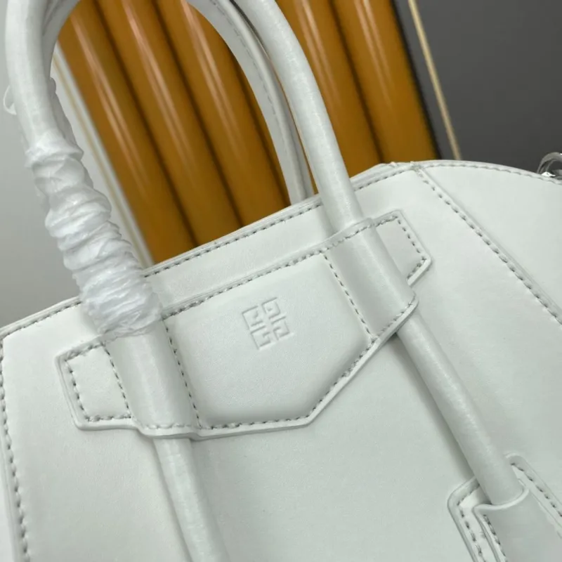 Givenchy White Leather Mini Handle Handbag 59 - Image 7