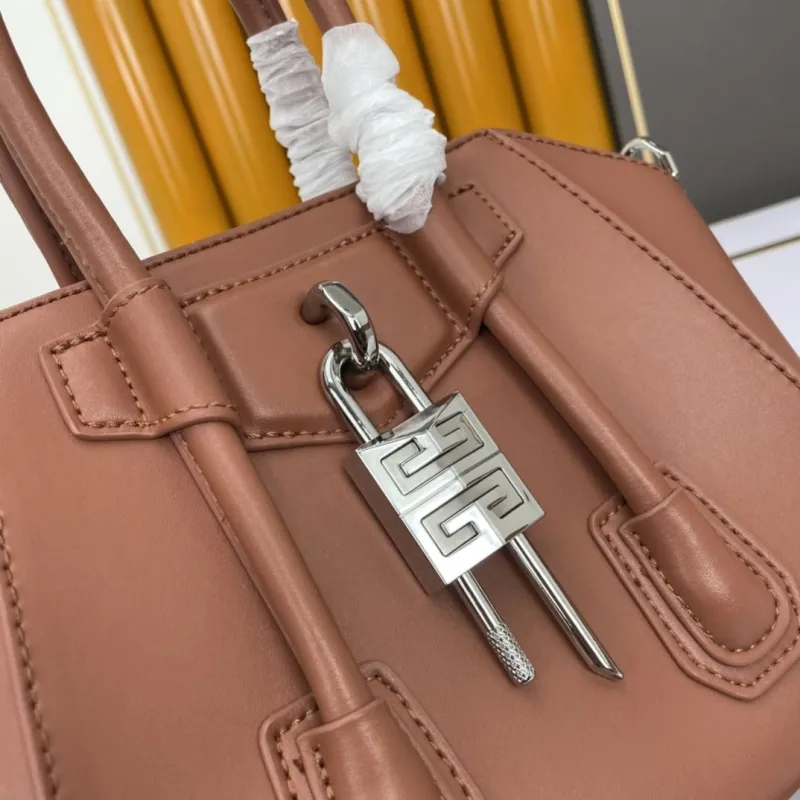 Givenchy Brown Small Leather Handbag 62 - Image 5