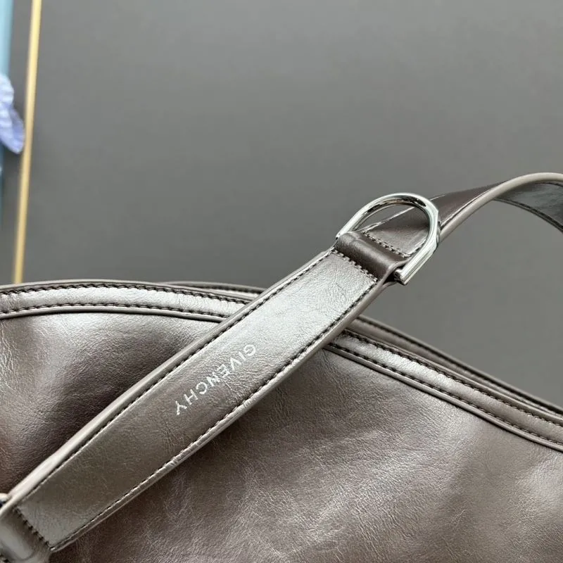 Givenchy Dark Brown Leather Shoulder Bag - Image 6