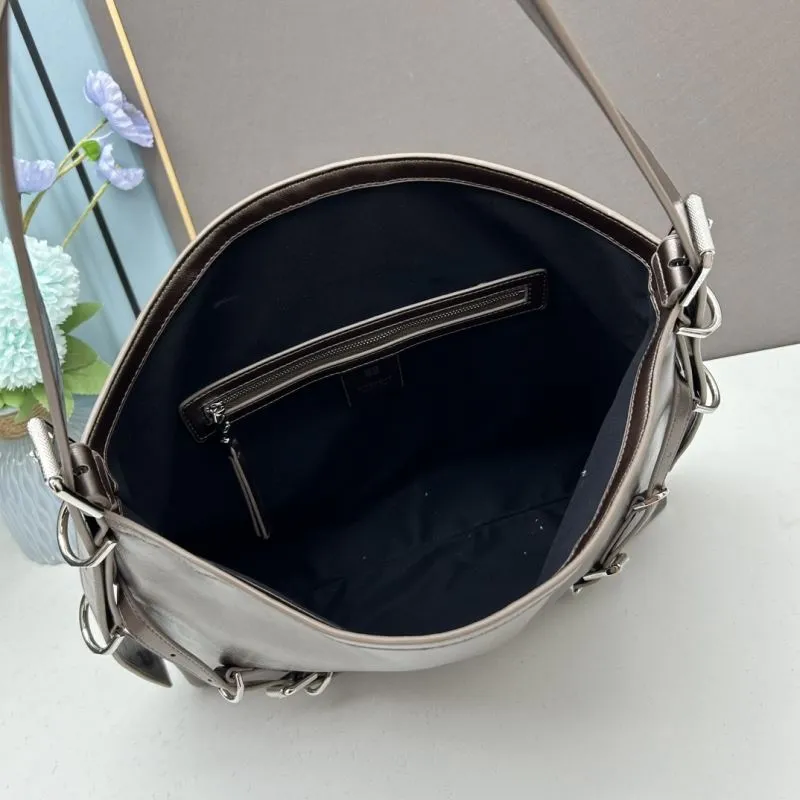 Givenchy Dark Brown Leather Shoulder Bag - Image 7