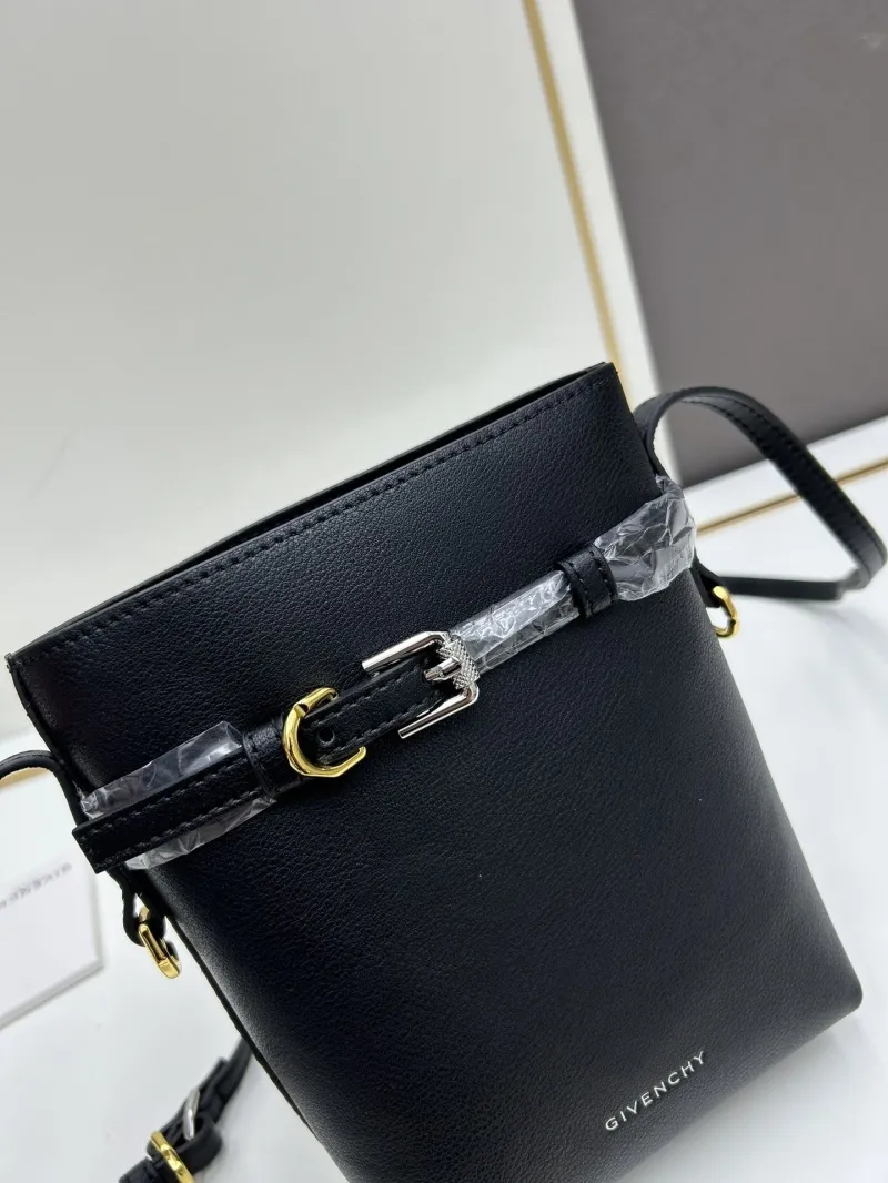 Givenchy Black Crossbody Bucket Bag - Image 4