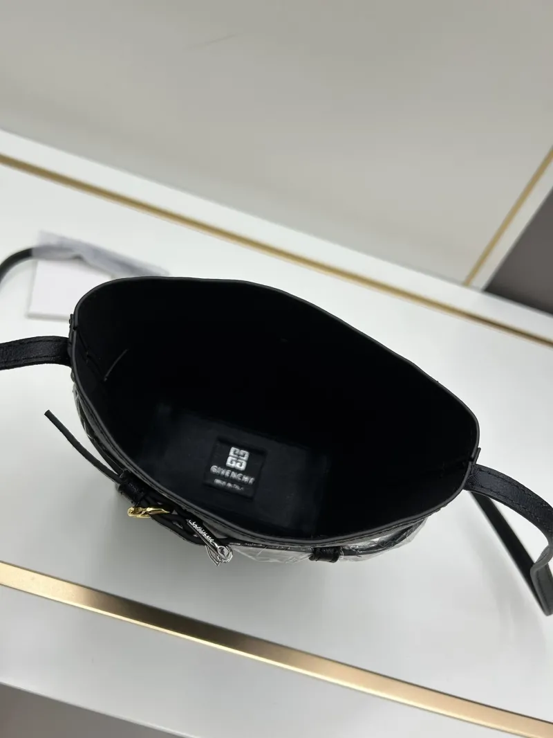 Givenchy Black Crossbody Bucket Bag - Image 7
