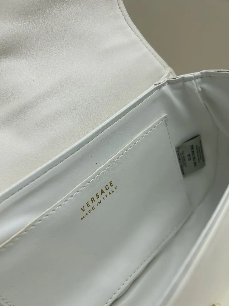 Versace White Saddle Crossbody Bag - Image 8