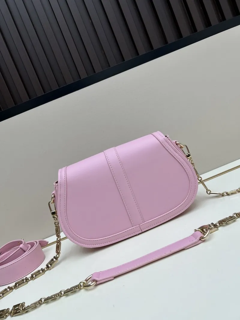 Versace Pink Crossbody Saddle Bag - Image 3