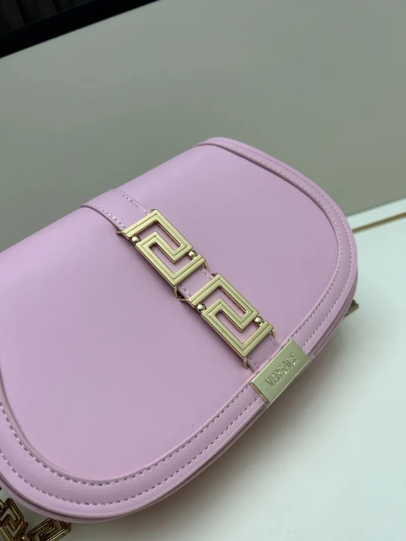 Versace Pink Crossbody Saddle Bag - Image 4