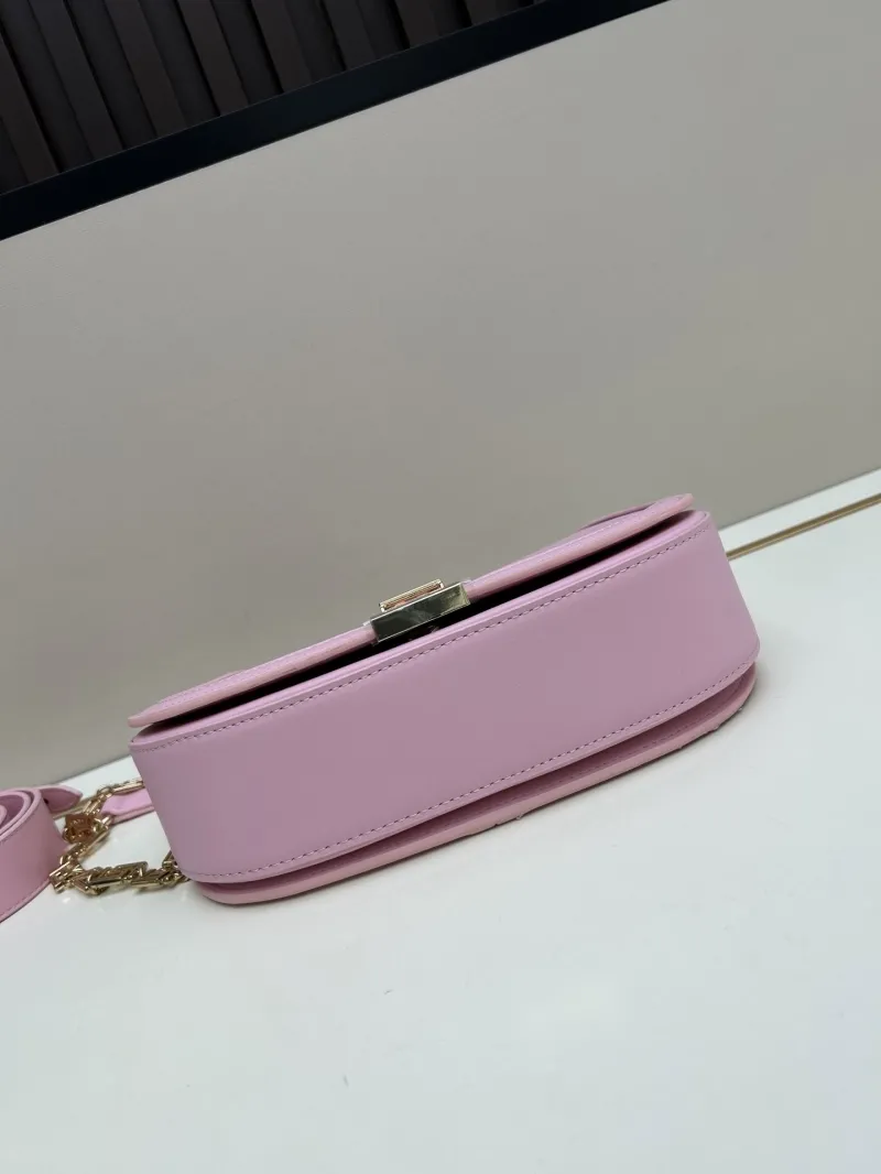 Versace Pink Crossbody Saddle Bag - Image 5