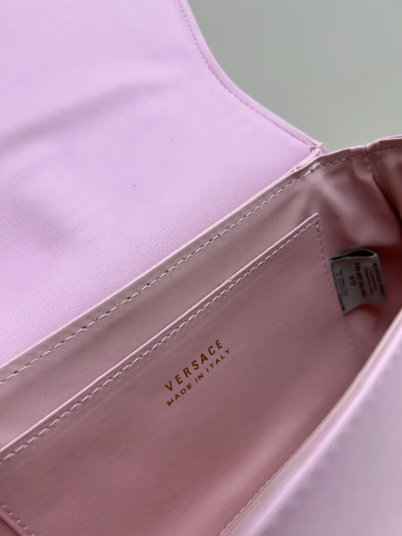 Versace Pink Crossbody Saddle Bag - Image 8