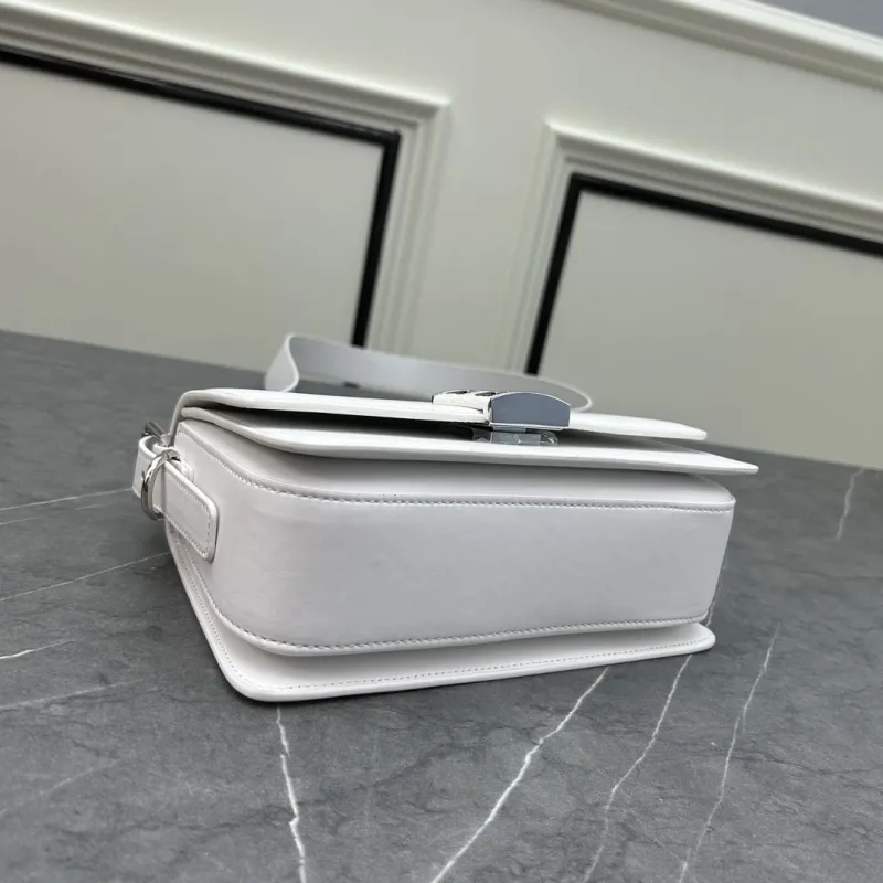 Givenchy White Leather Satchel Crossbody Bag - Image 5