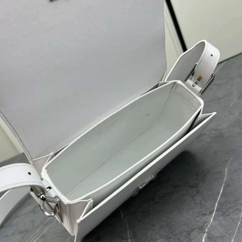 Givenchy White Leather Satchel Crossbody Bag - Image 8