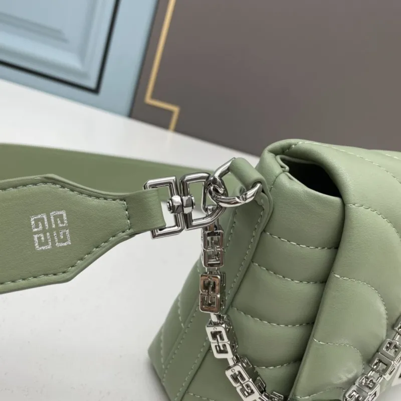 Givenchy Sage Green Quilted Crossbody Bag - Image 8