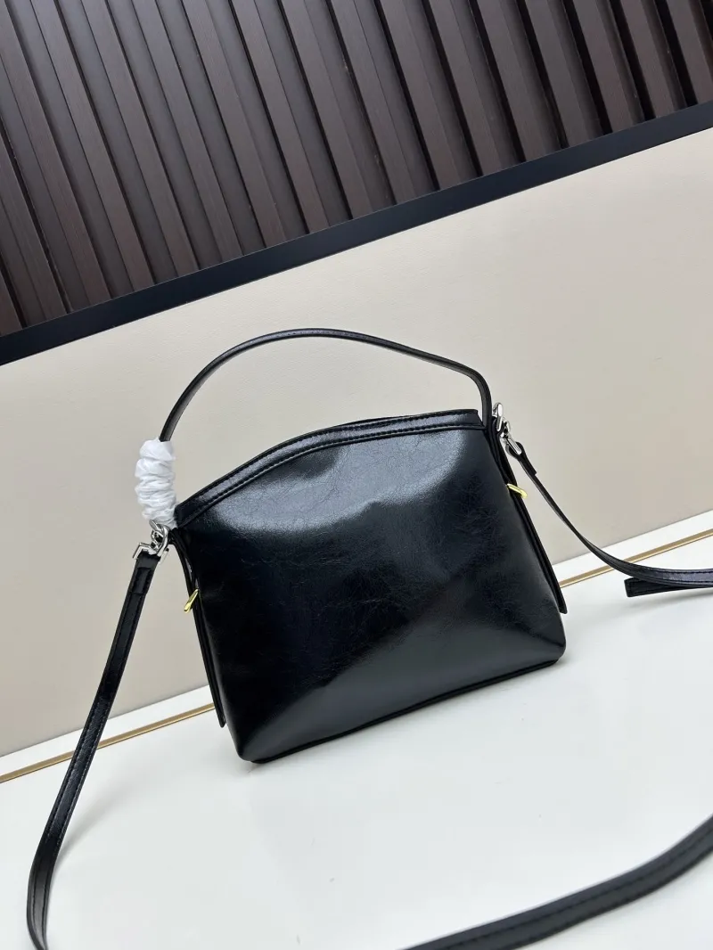 Givenchy Black Leather Satchel Crossbody Bag - Image 3