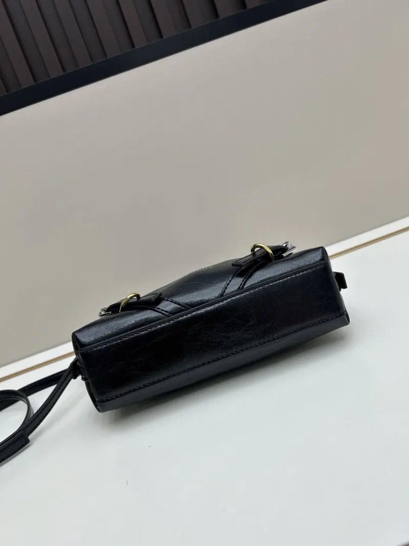 Givenchy Black Leather Satchel Crossbody Bag - Image 5