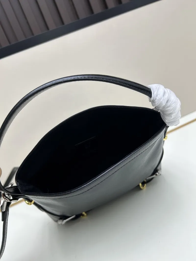 Givenchy Black Leather Satchel Crossbody Bag - Image 7