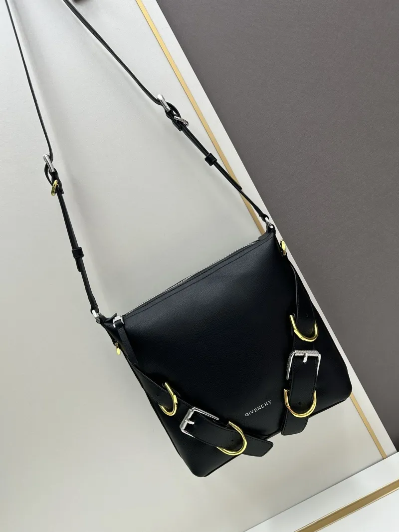 Alternative view of Givenchy Black Leather Satchel Crossbody Bag