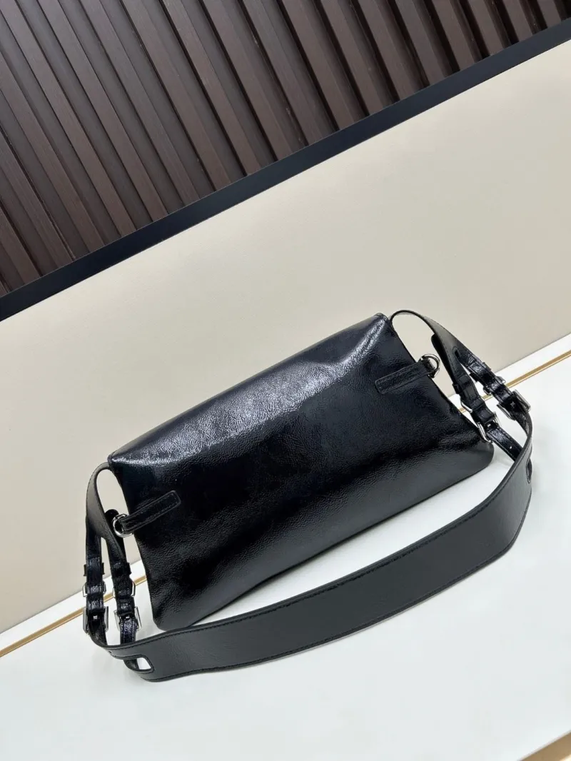 Givenchy Black Leather Satchel Shoulder Bag - Image 3