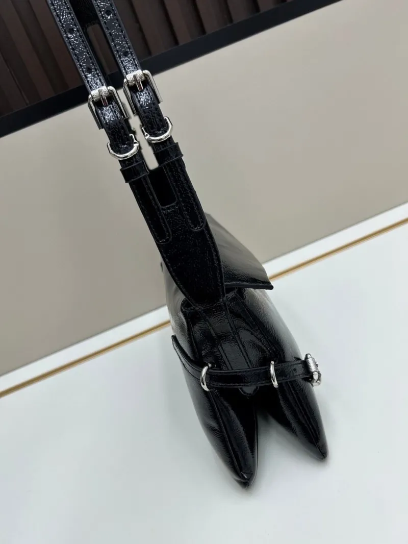 Givenchy Black Leather Satchel Shoulder Bag - Image 4