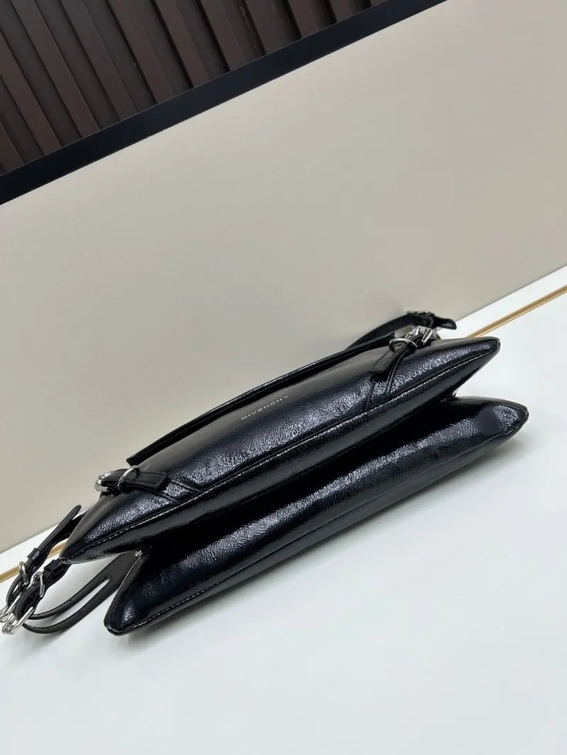 Givenchy Black Leather Satchel Shoulder Bag - Image 6